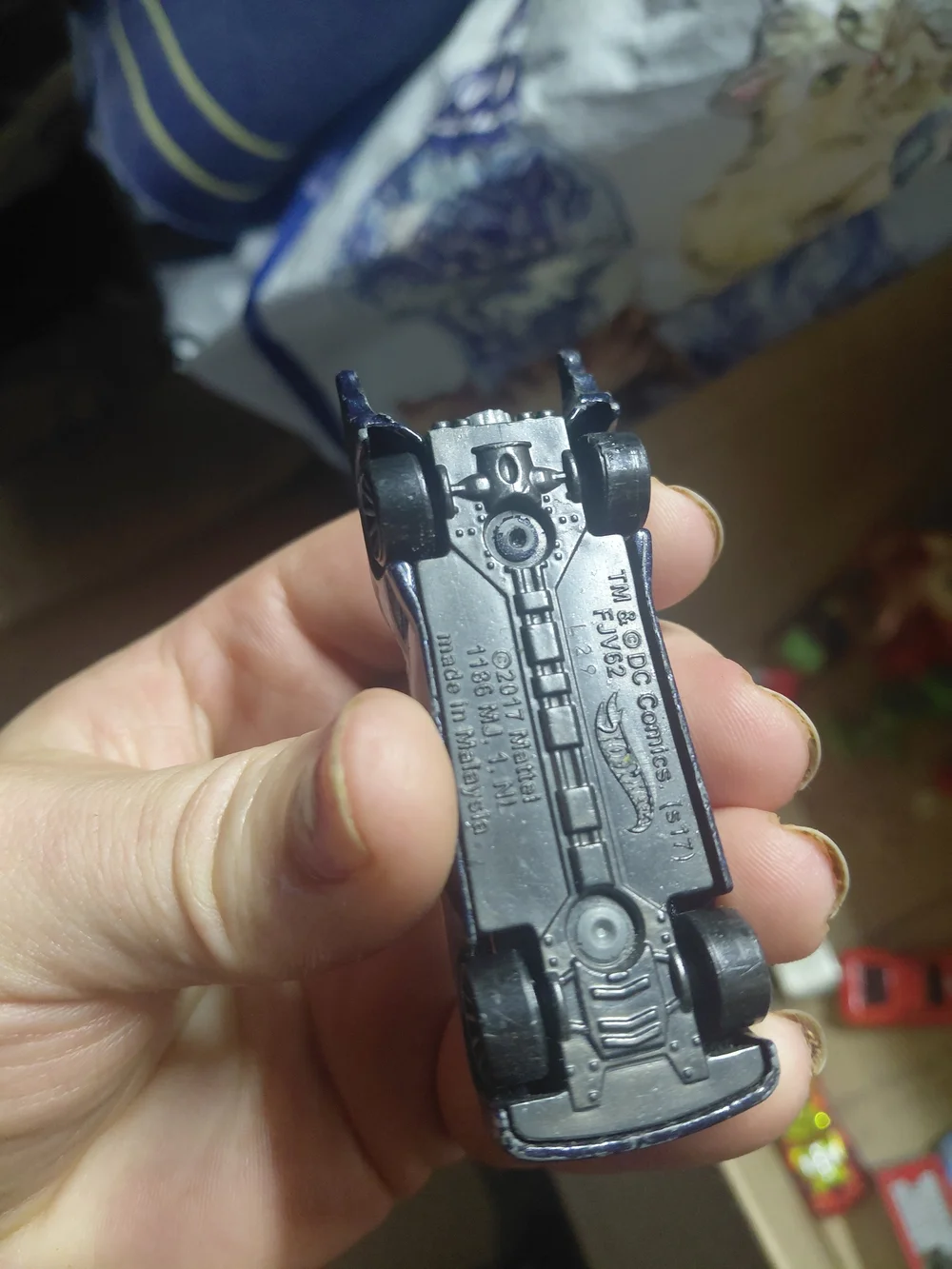 Hot Wheels die-cast toy based on the Batmobile from Batman: The Animated Series.